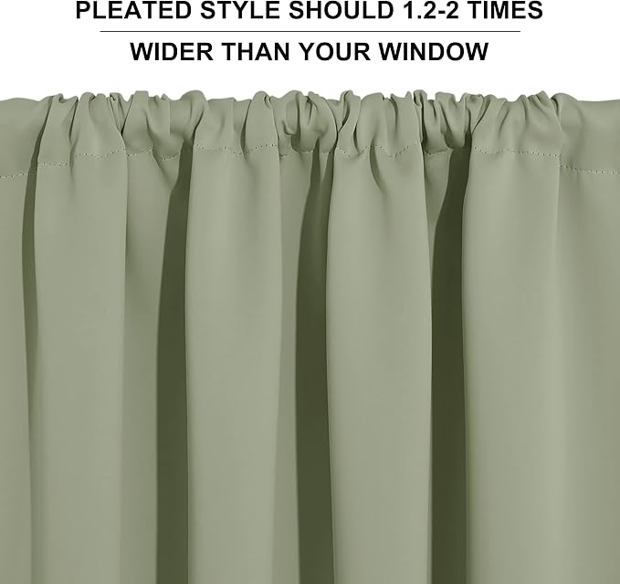 RYB HOME Blackout Curtains for Bedroom 84 inches Long 2 Panels Set, Privacy - Image 9