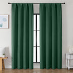 Simplebrand Ava Ever Green Blackout Curtains by Simplebrand