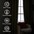 MIULEE Velvet Curtains 108 inches Long 2 Panels - Image 5