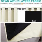 NICETOWN Cold Blocking Curtains, Bedroom Full Blackout Curtain Panels, Great Job - Image 4