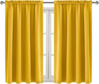 DWCN Yellow Room Darkening Blackout Curtains - Image 9