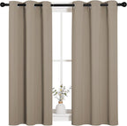 NICETOWN Bedroom Curtain Panels Blackout Draperies, Thermal Insulated Solid - Image 2