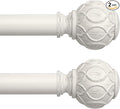 2 Pack Antique White Curtain Rods by Wolistsa