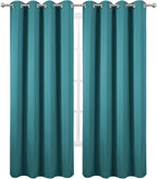 LEMOMO Blackout Curtains 52 x 120 Inch Long Sea Teal Curtains Set of 2 Panels - Image 2
