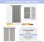 Simplebrand Light Grey Blackout Curtains - Image 8