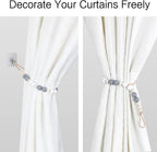 2 Pieces Wood Bead Curtain Tieback Boho Curtain Tiebacks Curtain Holdbacks - Image 5