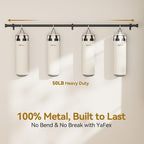 YaFex Curtain Rods 2 Pack 32-84 Inch, Heavy Duty 1 Inch Curtain Rod, Modern - Image 3