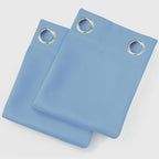 LEMOMO Sky Blue Blackout Curtains 42 x 54 Inch Length Set of 2 Panels Grommet - Image 9
