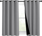 NICETOWN Noise and Lights Block Out Curtains, Thermal Insulated 100% Blackout by NICETOWN