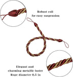 BEL AVENIR Curtain Ropes Tiebacks Tie-Backs, Curtain Handmade Holdbacks - Image 2