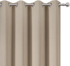 LEMOMO Blackout Curtains 52 x 108 inch/Khaki Curtains Set of 2 Panels/Thermal - Image 6