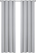 Yakamok Greyish White Curtains for Bedroom, Grommet Thermal Insulated Room by Yakamok