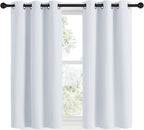 NICETOWN Room Darkening Draperies Curtain Panels 48 inches Long, Window - Image 2