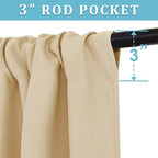 RYB HOME Curtains for Bedroom 102 inches Long, Privacy Thermal Insultaed - Image 3