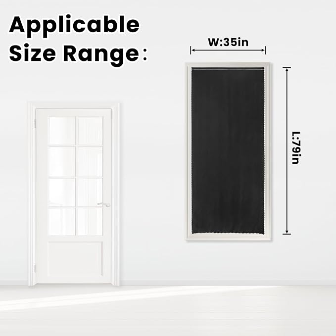 Adhesive Blackout Curtains- Self Stick Shades Window Blinds Curtains No Rod - Image 7