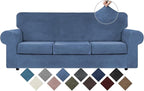 WEERRW Velvet Plush Fabric 4 Pieces Sofa Covers by WEERRW