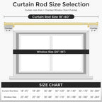 VOIIY Gold Curtain Rods for Windows 28 to 48 Inch, Size:30-60 Inch - Image 5