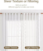 jinchan Belrose Linen Sheer Curtains - Image 6