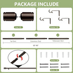 5/8” Diameter Bronze Curtain Rods 30-90 Inch, - Image 3