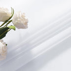 SpaceDresser White Kitchen Sheer Valance Curtains 30 Inch, Voile Sheer Cafe - Image 6