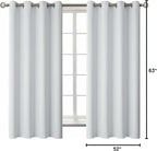 BGment Room Darkening Curtains 63 Inches Long - Image 9