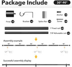 IFELS 2 Pack Heavy Duty Curtain Rods - Image 7