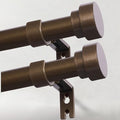 IFELS Heavy Duty Curtain Rods for Windows 66 to 120 Inch, 1 Inch Bronze Curtain by IFELS