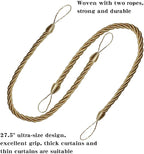 BEL AVENIR Curtain Ropes Tiebacks Tie-Backs, Curtain Handmade Holdbacks - Image 3