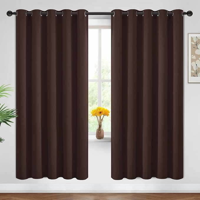 Yakamok Blackout Curtains Room Darkening Thermal Insulated Window Panels by Yakamok