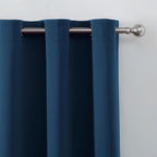 LEMOMO Blackout Curtains 52 x 90 Inch Long Navy Blue Curtains Set of 2 Panels - Image 6