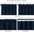 PONY DANCE Navy Blackout Curtains - Image 5
