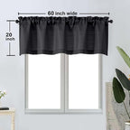 OWENIE Bob 1 PCS Black Valances - Image 2