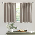 RYB HOME Short Sand Blackout Curtains by RYBHOME