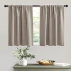 RYB HOME Short Sand Blackout Curtains by RYBHOME