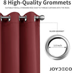 Joydeco Blackout Curtains 108 Inch Length 2 Panels Set, Thermal Insulated Long - Image 5