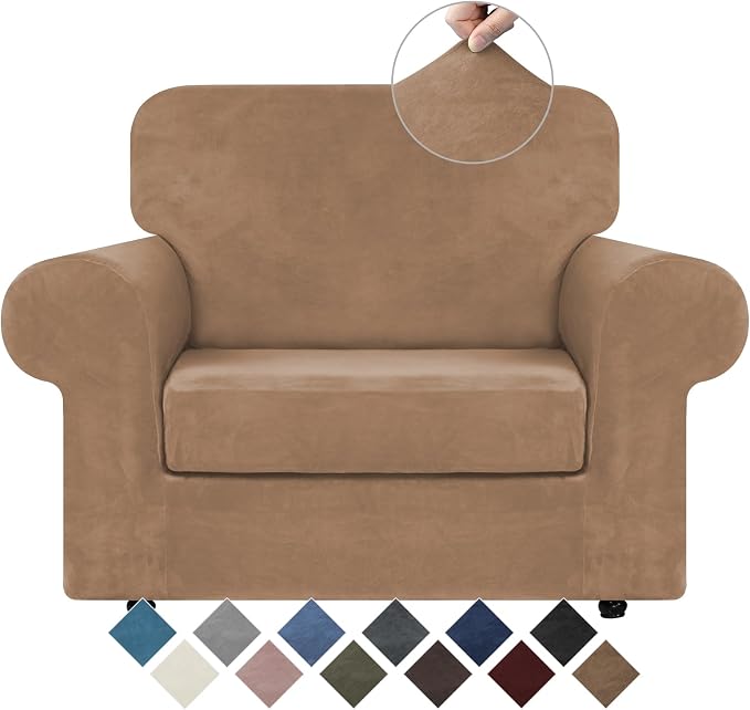 WEERRW Velvet Stretch Chair Sofa Slipcover by WEERRW