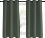 NICETOWN Thermal Insulated Curtains Blackout Draperies, Dark Mallard, 42 by 60 - Image 2