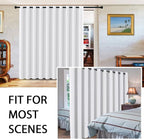 H.VERSAILTEX White Curtains for Sliding Glass Door Room Divider Curtains Noise - Image 2
