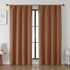 Simplebrand Ava Sun Baked Blackout Curtains by Simplebrand