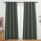 NICETOWN Privacy Blackout Doorway 80 inch Curtains, Grommet Light Blocking by NICETOWN