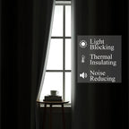 Estelar Textiler Brown and Greyish White Ombre Blackout Curtains - Image 3