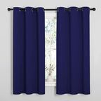 NICETOWN Navy Blue Blackout Curtains 48 inches Length by NICETOWN