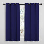 NICETOWN Navy Blue Blackout Curtains 40 inches Length by NICETOWN