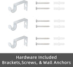 GXOACKJ Curtain Rods for windows 28-78 inch, 5/8 inch Decorative White Splicing - Image 7