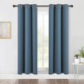 NICETOWN Bedroom Blackout Draperies Panels, 2 Panels, 42 x 72 Inch, Smoky Blue by NICETOWN