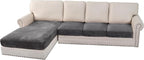 H.VERSAILTEX Velvet Stretch Sectional Sofa Covers by HVERSAILTEX