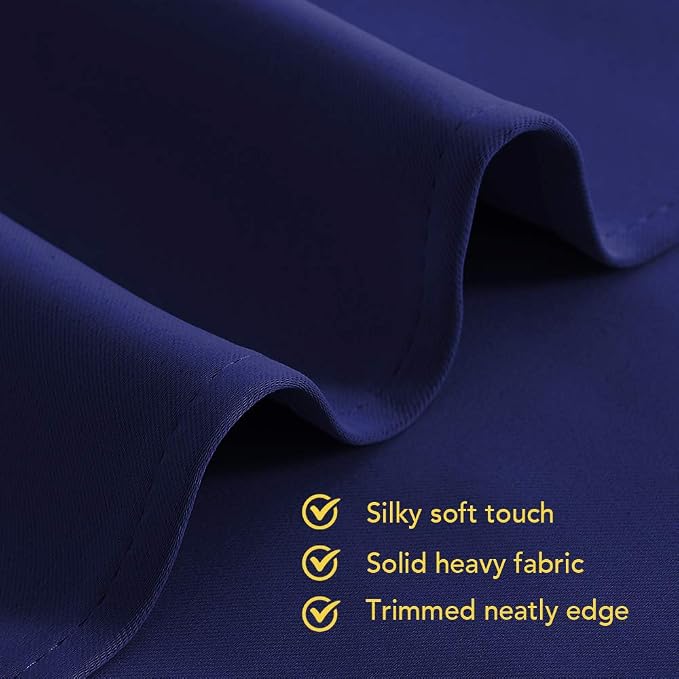 NICETOWN Blackout Curtains for Bedroom, Royal Blue, 42 W by 80 L, Thermal - Image 5