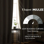 MIULEE Blackout Curtains for Bedroom Living Room Thermal Insulated Room - Image 2