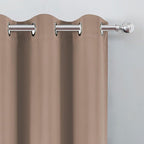 LEMOMO Cappuccino Blackout Curtains 42 x 54 Inch Length Set of 2 Panels Grommet - Image 7