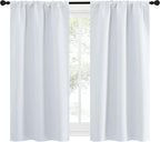 NICETOWN Greyish White Window Curtain Panels - Image 2